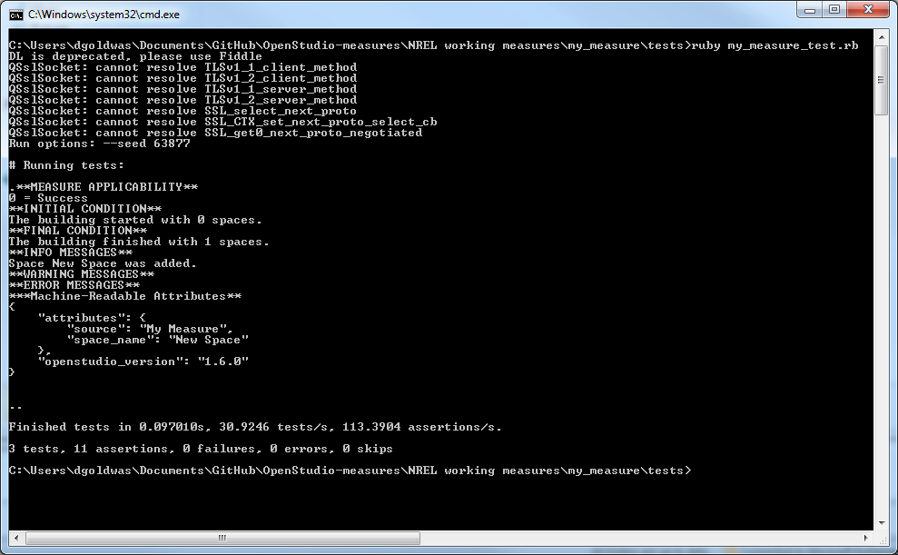 Test Running from Command Line